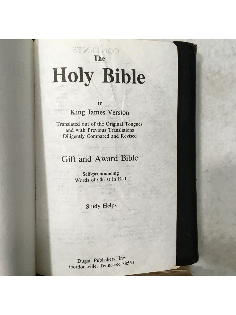 Bible Believer Study HELPS GIFT AWARD BIBLE KJV RED LETTER SELF PRONOUNCING